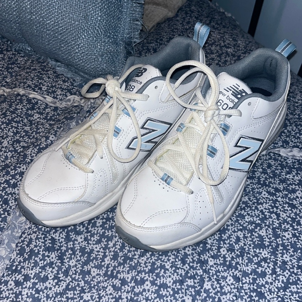 Blue and white new balances women’s size 8
